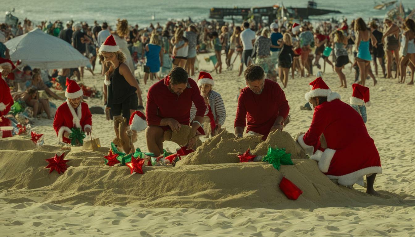 how is christmas celebrated on bondi beach