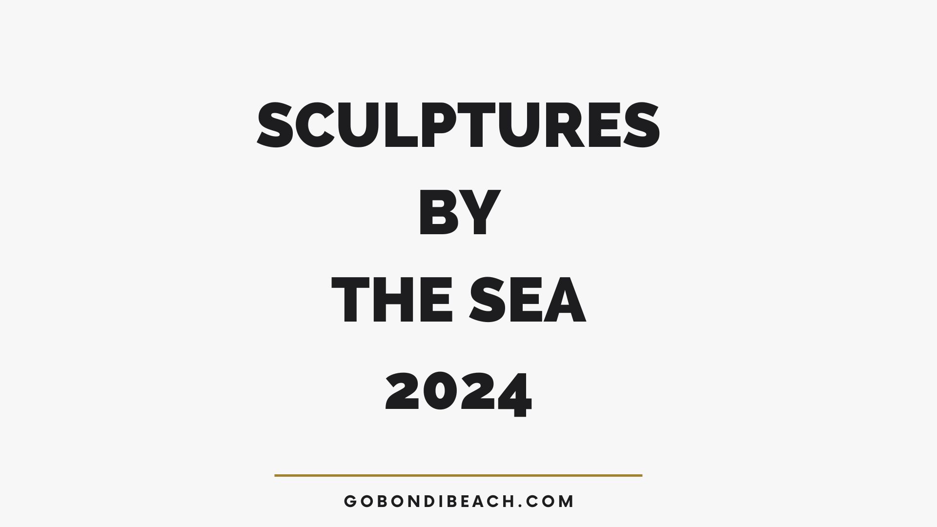 Sculptures by the Sea 2024